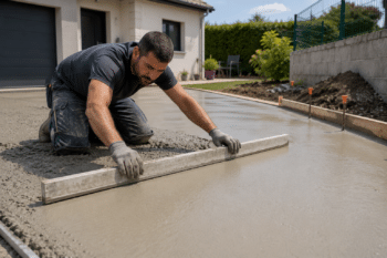 Dalle béton extérieure à Lambres-lez-Douai